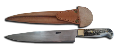 CUCHILLO DE 24 CM DE HOJA CON ASTA. CODIGO 118